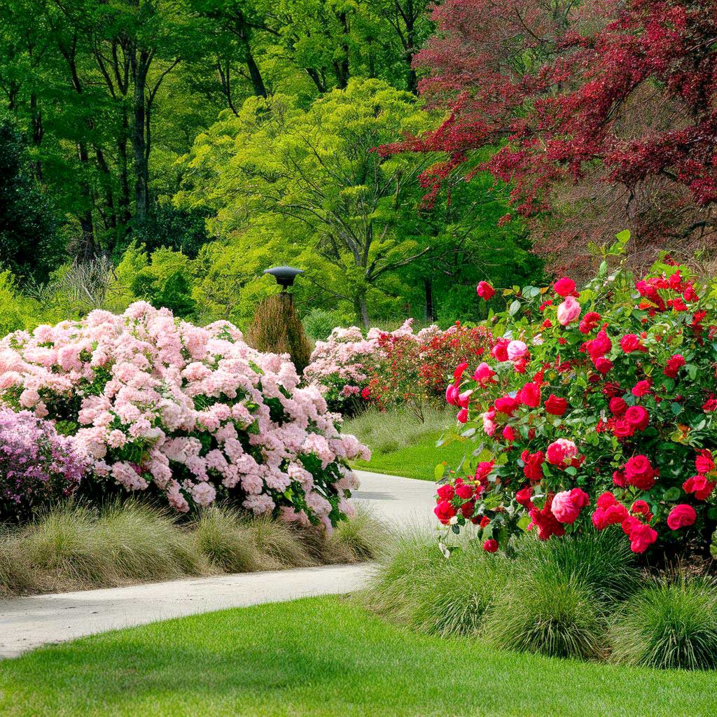 Beautiful landscaping.
